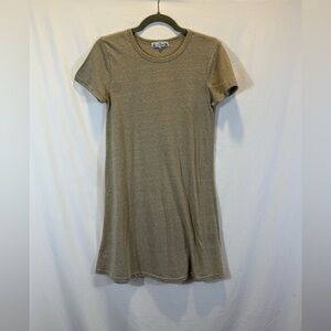 Poof! Tan Mini Dress